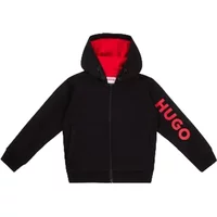 Schwarzer Junior Zip-Sweatshirt Hugo Boss