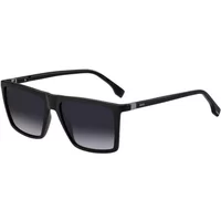 Schwarzer Rahmen Dunkelgraue Linse Sonnenbrille Boss