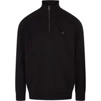 Schwarzer Sweatshirt mit Stehkragen Hugo Boss