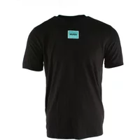 Schwarzes Baumwoll-T-Shirt für Männer Hugo Boss