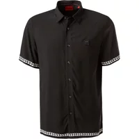 Schwarzes Casual Viskose Hemd Hugo Boss