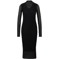 Schwarzes Eviba Kleid mit zeitgemäßer Silhouette Hugo Boss