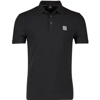 Schwarzes Poloshirt mit kurzen Ärmeln Hugo Boss