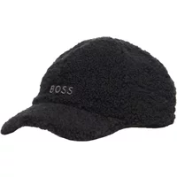 Shearling-Synthetik-Kappe mit gesticktem Logo-Patch Hugo Boss