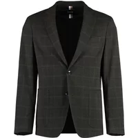 Slim Fit Karierte Jacke mit Revers Hugo Boss