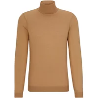 Slim Fit Rollkragenpullover in Beige Hugo Boss