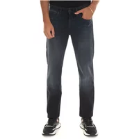 Slim Fit Stone Washed Denim Jeans Boss