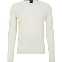 Slim-Fit Virgin Wool Sweater - Weiß - S Boss