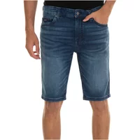 Stone Washed Denim Bermuda Shorts Boss