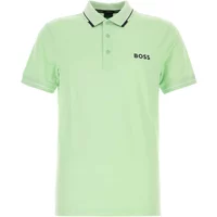 Stretch Polo Shirt in Mintgrün Boss