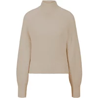 Strickpullover mit lockerer Passform in Beige Hugo Boss