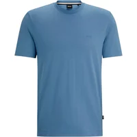 Thompson 01 Blaue Baumwoll-Logo-T-Shirt Hugo Boss