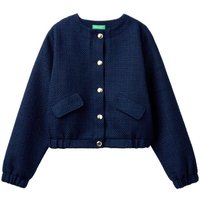 United Colors of Benetton Bomberjacke mit Knopfleiste in Strickware