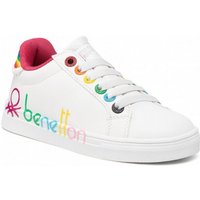 United Colors of Benetton Kinder Sneaker SWITLY MULTI LTX - white/fucsia Sneaker