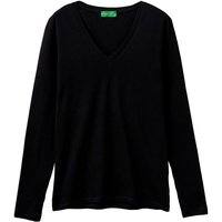 United Colors of Benetton Langarmshirt mit femininem V-Neck