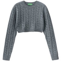 United Colors of Benetton Strickpullover in cropped-length