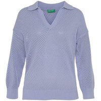 United Colors of Benetton Strickpullover mit Polo-Strick-Kragen