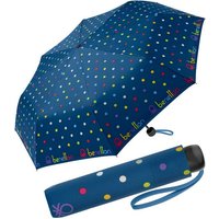 United Colors of Benetton Taschenregenschirm Super Mini - Signature Dot blue sapphire