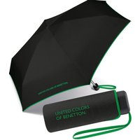 United Colors of Benetton Taschenregenschirm winziger Damen-Regenschirm mit Handöffner