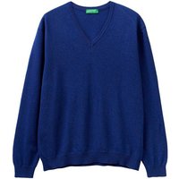 United Colors of Benetton V-Ausschnitt-Pullover im cleanen Look