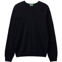 United Colors of Benetton V-Ausschnitt-Pullover im cleanen Look