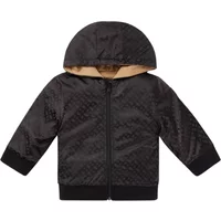 Wendbare Kinderbomberjacke Schwarz Beige Hugo Boss