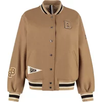 Woll-Bomberjacke mit Patch Hugo Boss