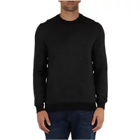 Woll-Crewneck-Pullover mit Dekorativem Muster Boss