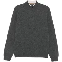 Woll Half-Zip Strickwaren Hugo Boss