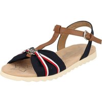 TOM TAILOR Mädchen Schuhe 5371003 Sommer Freizeit Navy Riemchensandale gepolstert