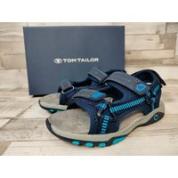 TOM TAILOR Tom Tailor Jungen Klett-Sandale blau-türkis 35 Sandale