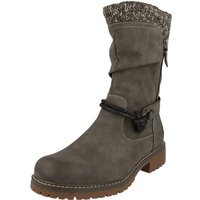 TOM TAILOR 4290220007 Damen Tex Langschaft Boots gefüttert Winterstiefel Reißverschluss