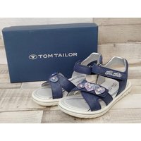 TOM TAILOR Tom Tailor Mädchen Klett-Sandale dunkelblau mit Glitterherzchen 31 Sandale