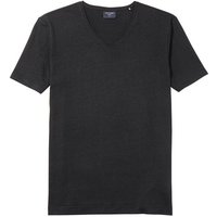 OLYMP V-Shirt Casual aus Leinenmischung