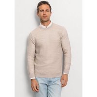 OLYMP Rundhalspullover OLYMP Strick Casual mit effektvoller Strickstruktur in leichter Two-Tone-Optik