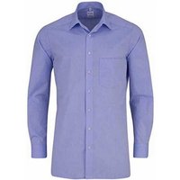 OLYMP Langarmhemd blau Modern fit (1-tlg)