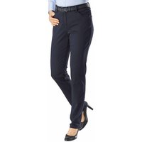 Brax Stoffhose BRAX Winter-Baumwoll-Hose Mary marine Slim Fit in softer Qualität