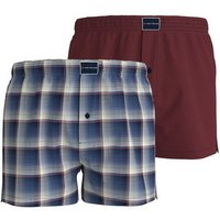 TOM TAILOR Webboxer (2-St) mit coolem Karo-Muster