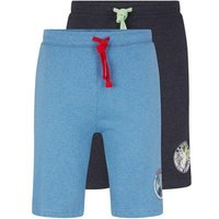 TOM TAILOR Boxershorts Zweierpack Bermudashorts mit Logo Print (im Doppelpack)