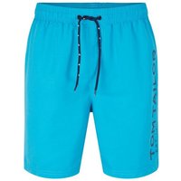 TOM TAILOR Badeshorts Badehose mit großem Schrift-Print seitlich