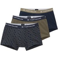 TOM TAILOR Boxershorts Hip Pants im 3-er Set (im Dreierpack)