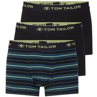 TOM TAILOR Boxershorts Dreierpack Hip Pants mit besticktem Bund (im Dreierpack)