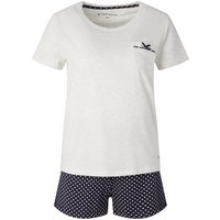 TOM TAILOR Pyjama Gemustertes Pyjama-Set mit Shorts