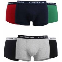 TOM TAILOR Boxershorts TOM TAILOR 3er Pack Hip Boxer Shorts Mit Logo Elastikbund