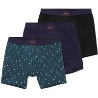 TOM TAILOR Boxershorts Long Pants im Dreierpack (im Dreierpack)