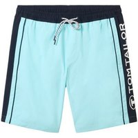 TOM TAILOR Badehose Badeshorts mit Colour Blocking