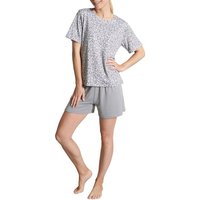 TOM TAILOR Shorty TOM TAILOR Damen Shorty grau bedruckt (1 tlg)