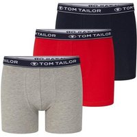 TOM TAILOR Boxershorts Long Pants im Dreierpack mit Webbund (im Dreierpack)