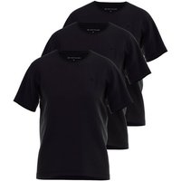 TOM TAILOR Unterziehshirt TOM TAILOR Herren Unterhemd schwarz uni 3er Pack (3-St)