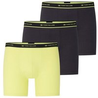 TOM TAILOR Boxershorts Long Pants im Dreierpack